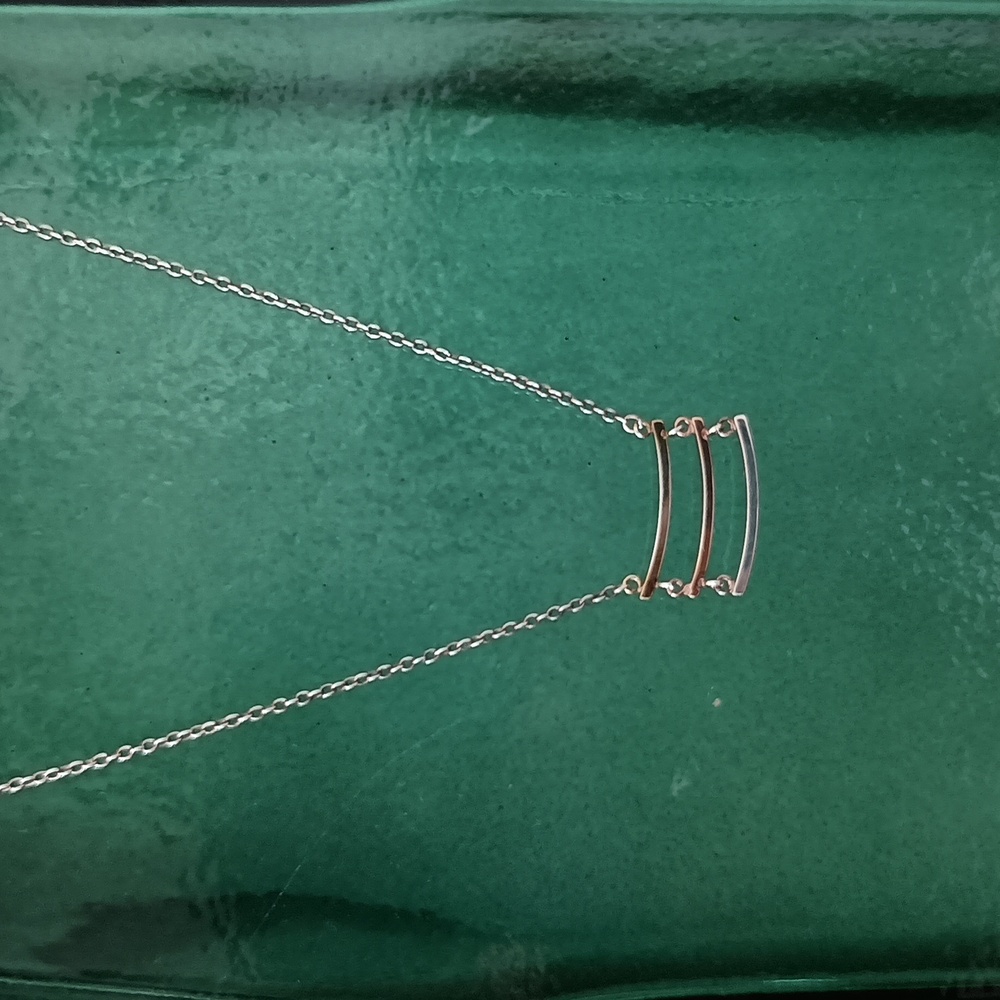 Three Bar Sterling Silver necklace